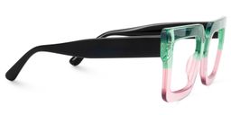 Brandon Green-Pink Square Glasses2