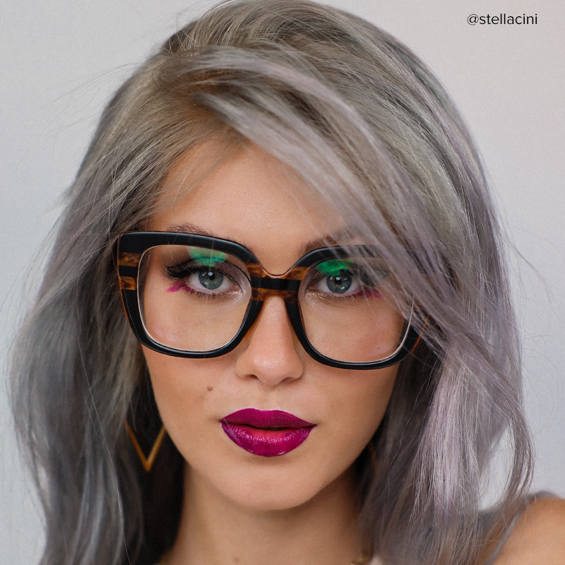 ZEELOOL Brenda Square Tortoise Glasses
