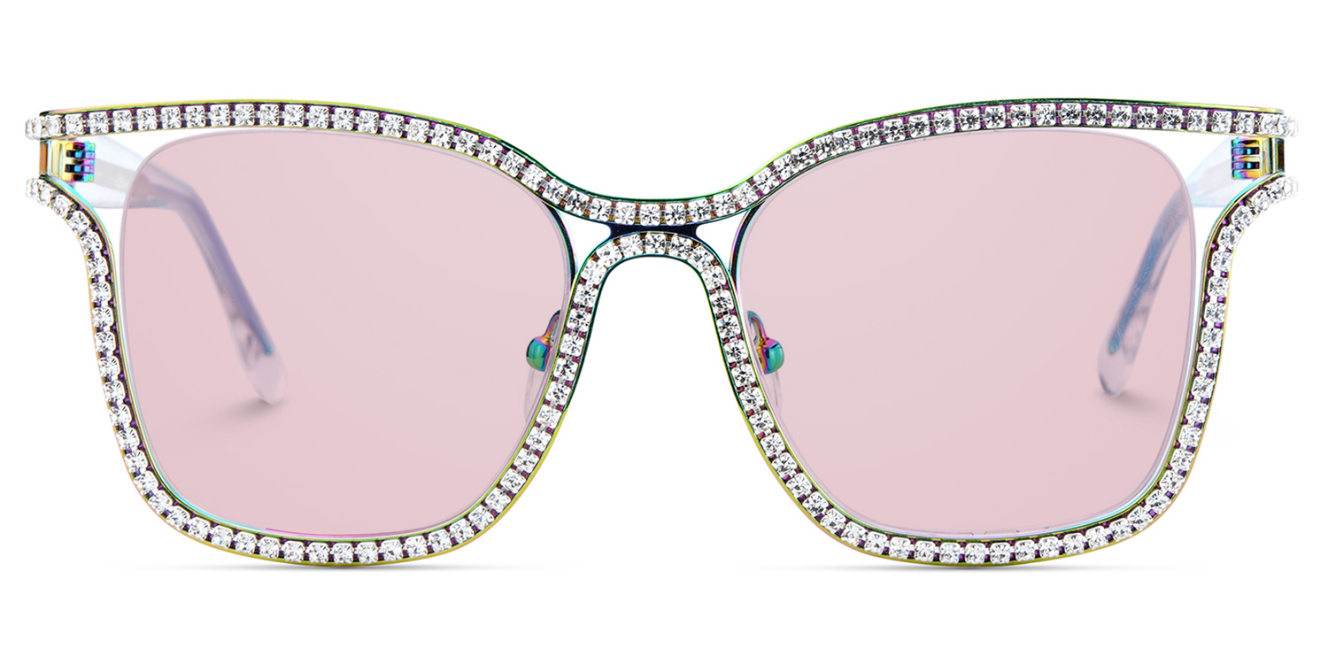 Shine Square Iridescent Sunglasses