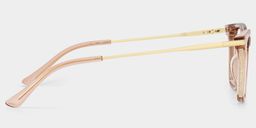 Selena Rectangle Beige Glasses3