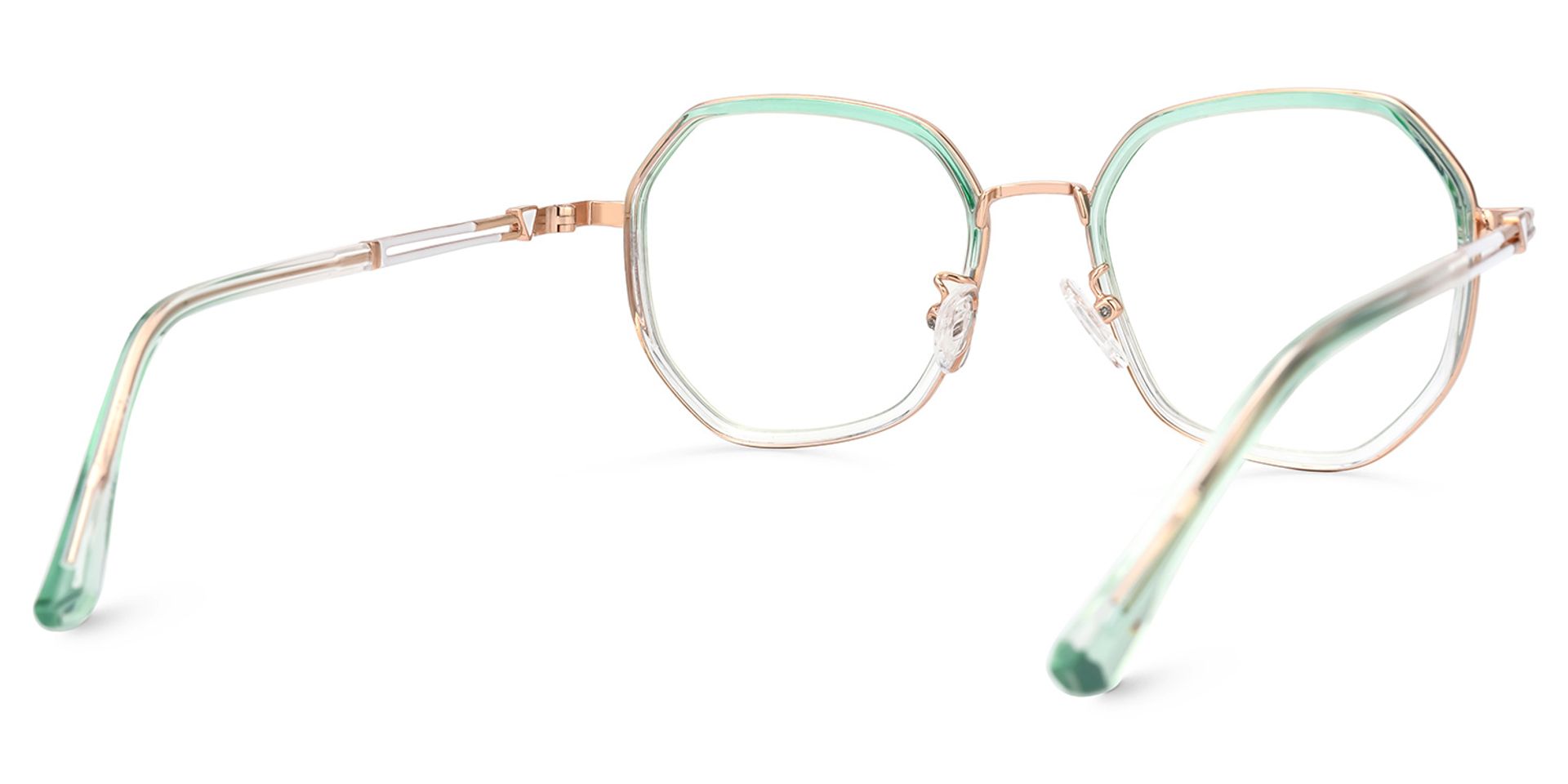 Frazier Green Geometric Glasses | ZEELOOL UK3