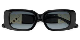 Jonas Rectangle Black Sunglasses0