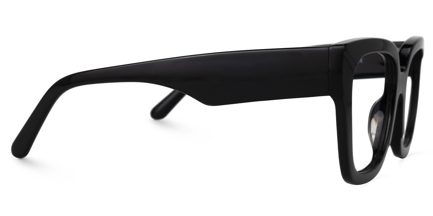 Rainna Square Black Glasses3