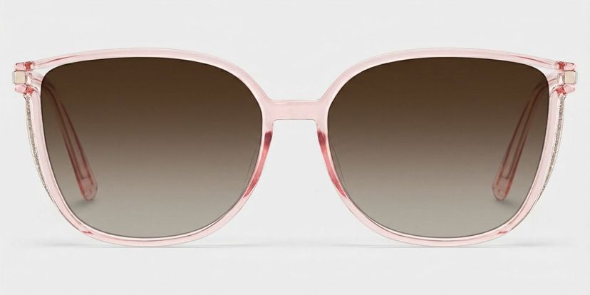 Rodz Flesh-Pink Square Sunglasses