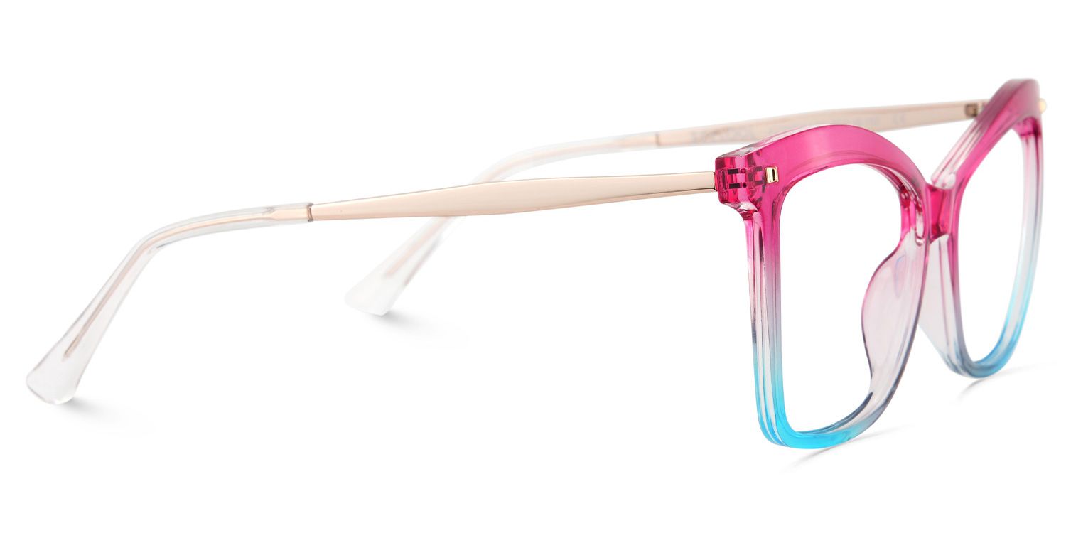 Pink-Blue Color Eyeglasses for Isaebella Frame Glasses | ZEELOOL UK3