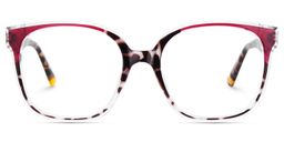 Siner Square Red Tortoise Glasses2