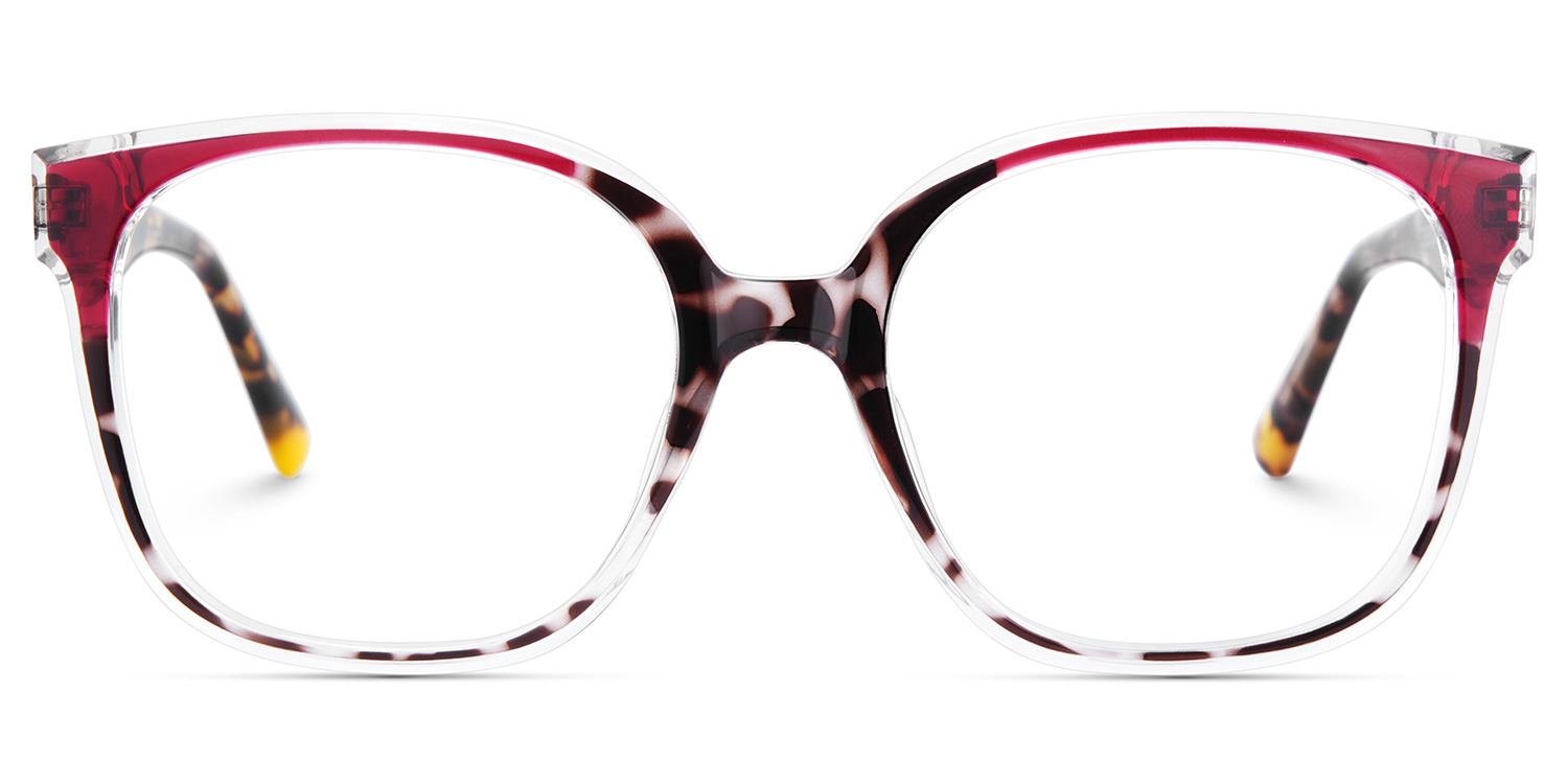 Siner Square Red Tortoise Glasses2