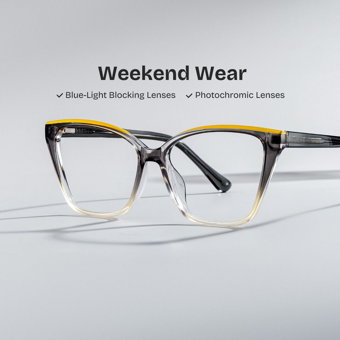 Sienna Grey Butterfly Prescription Glasses | ZEELOOL UK0