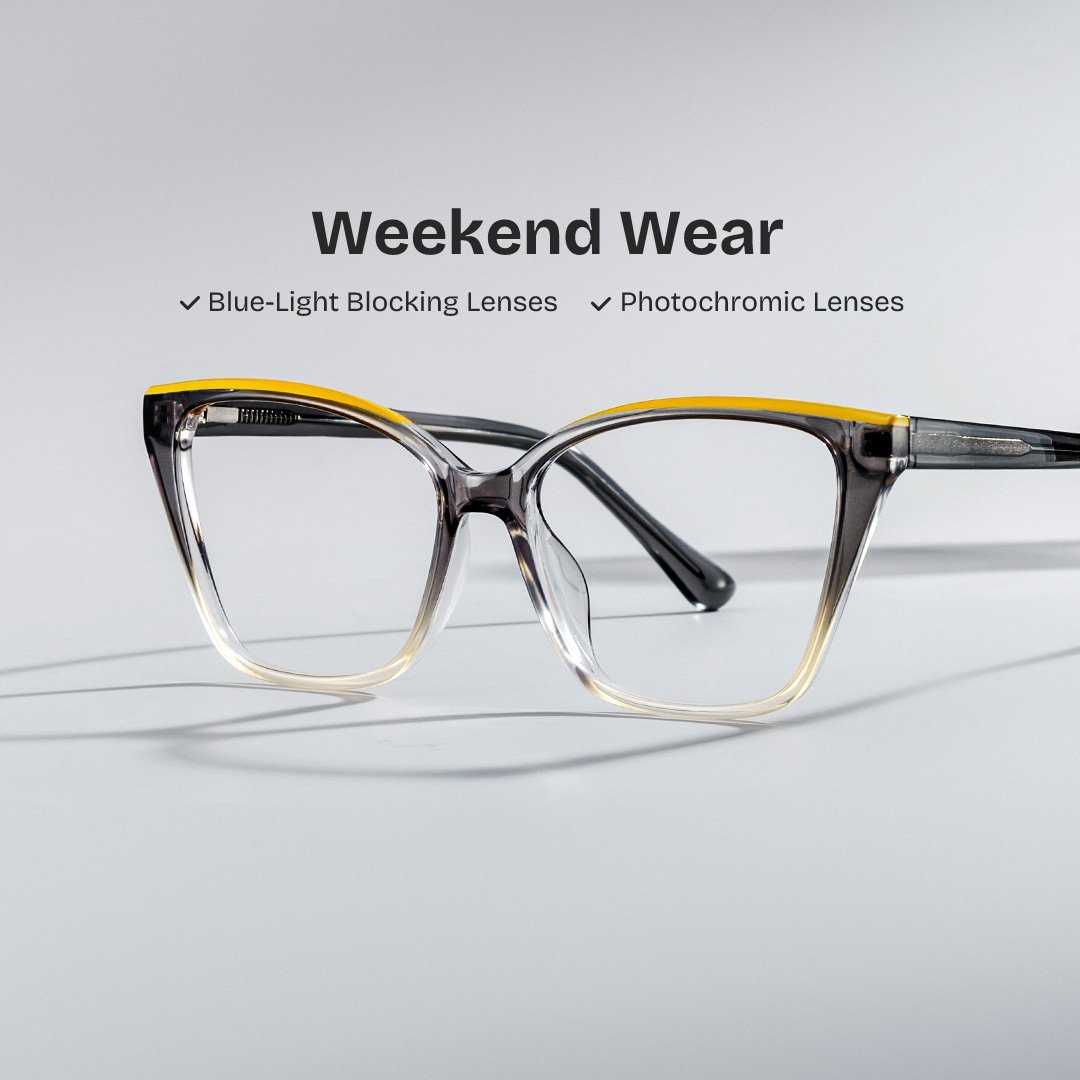 Sienna Grey Butterfly Prescription Glasses | ZEELOOL UK0