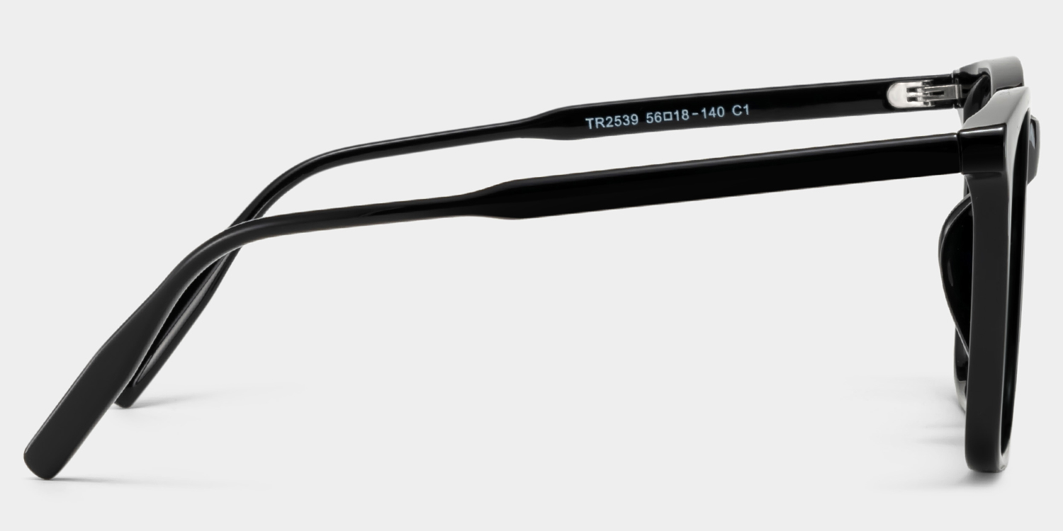 Malika Square Black Polarized Sunglasses4