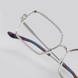 Toure Silver Square Glasses5