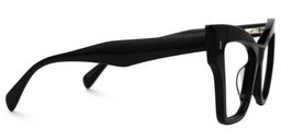 Jeanine Cateye Black Glasses2