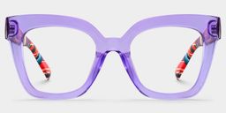 Malcolm Square Purple Glasses0
