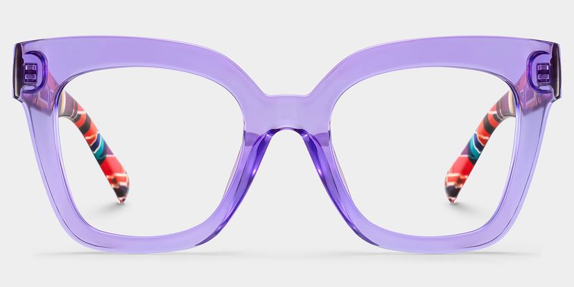 Malcolm Square Purple Glasses