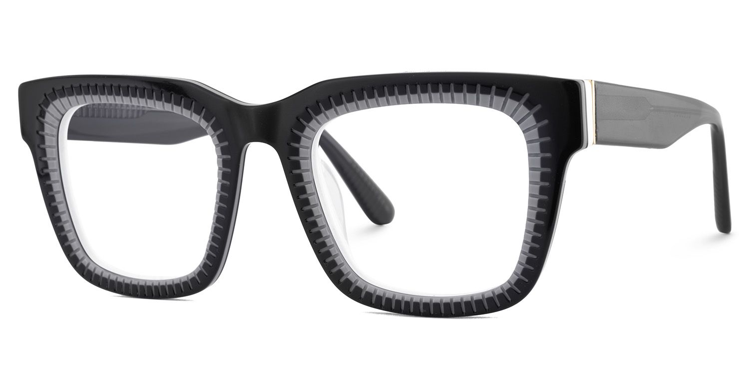 Square Black Acetate Eyewear Frames3