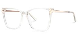 Tricee Square Clear Glasses2