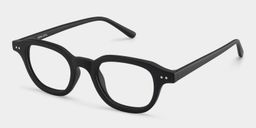 Amber Square Black Glasses3