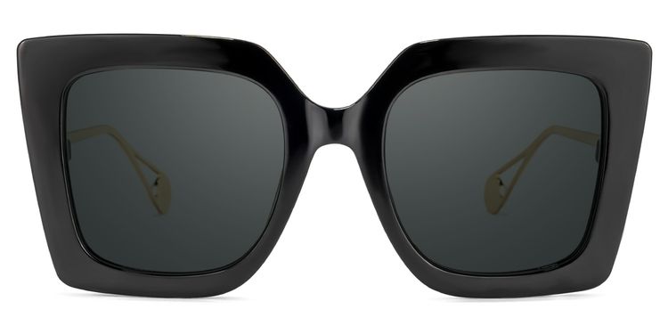 Qatar Square Black Glasses