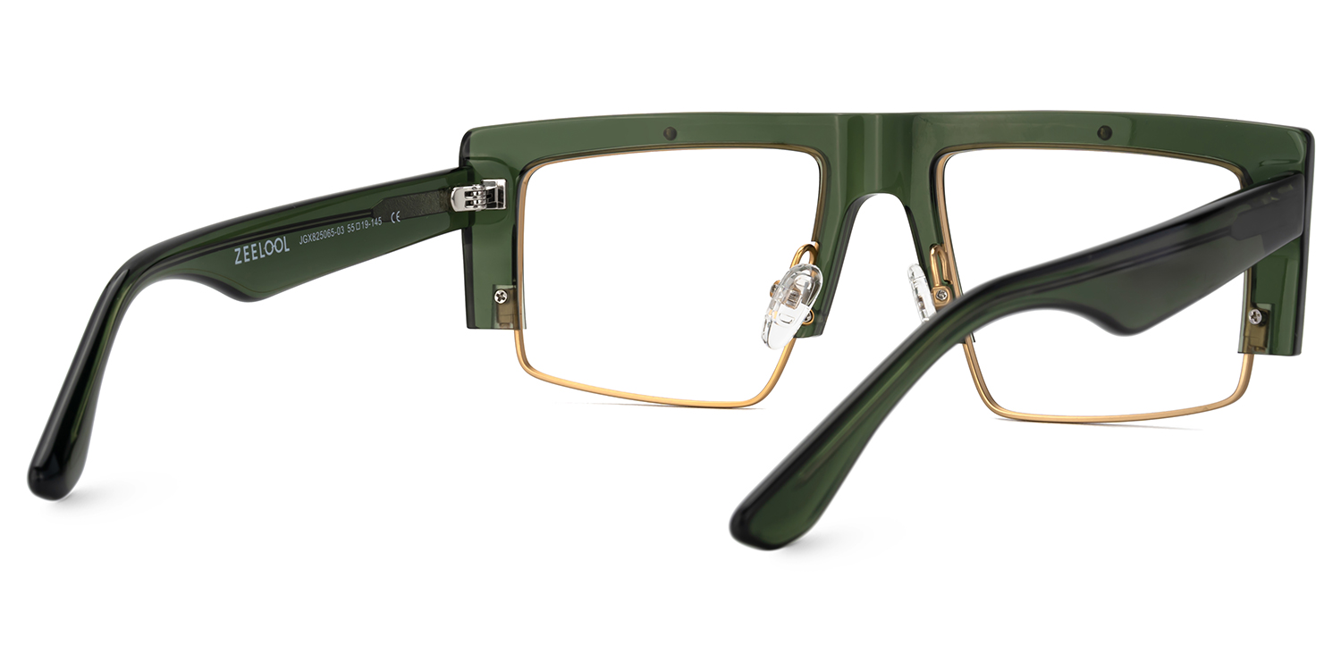 Maldonado Men's Green Glasses With Rectangle Shape | ZEELOOL UK4