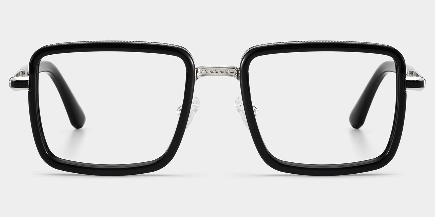 Hunter square black glasses for men Online | ZEELOOL1