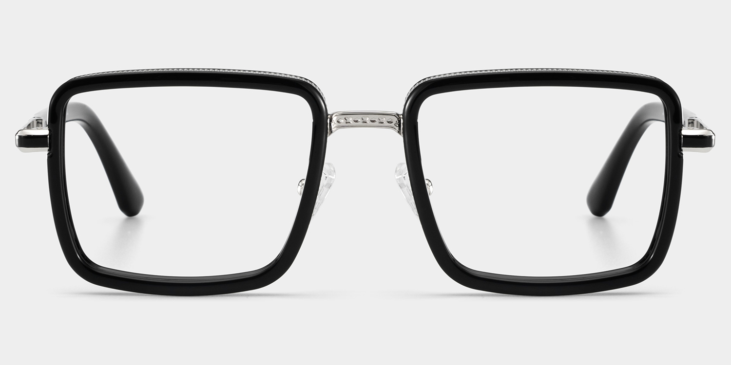 Hunter Square Black Glasses1