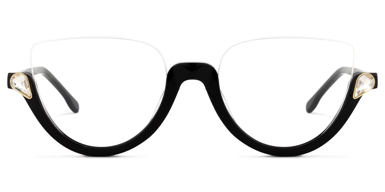 Cat Eye Black Glasses0