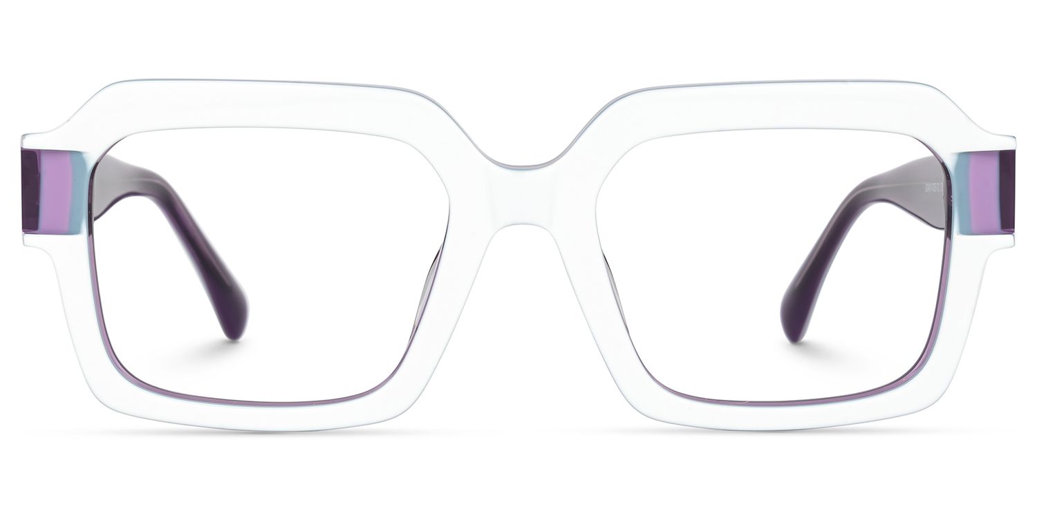 Suarez Square White Glasses Men | ZEELOOL UK0