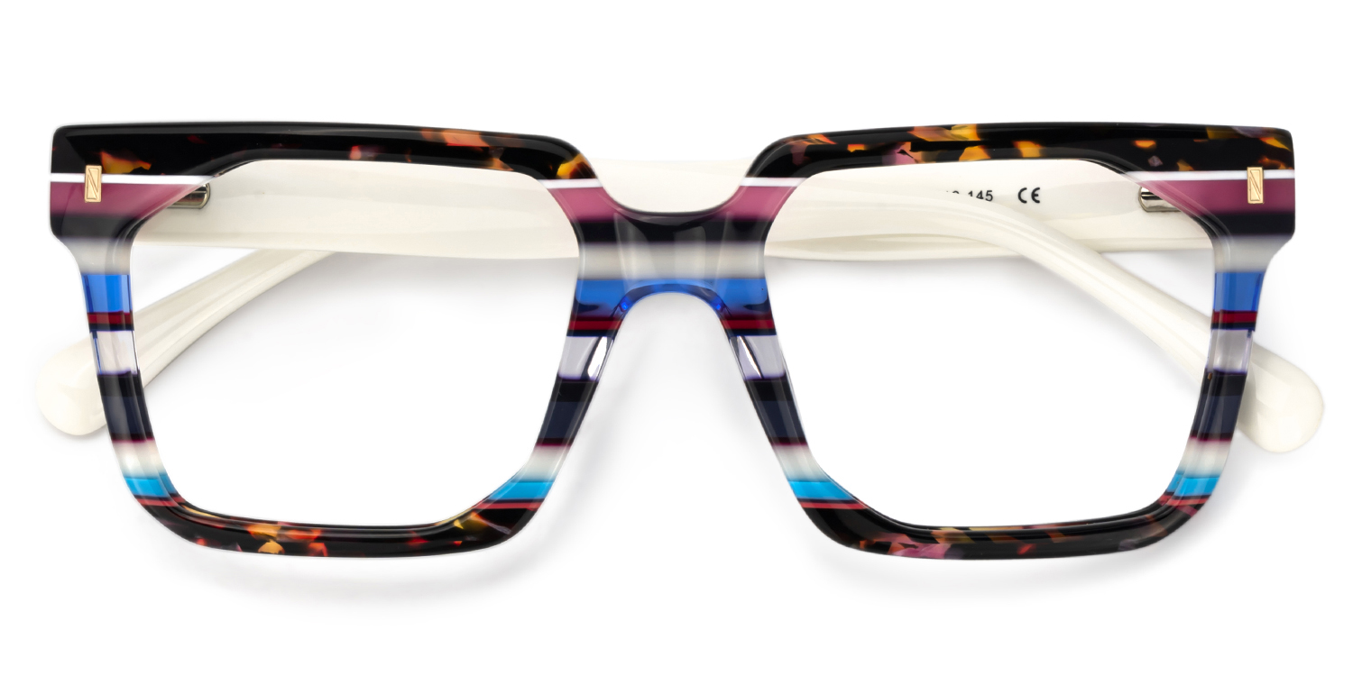 Laguer Rectangle Multicolor Glasses2