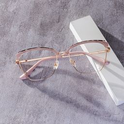 Phoebe Browline Khaki Glasses0
