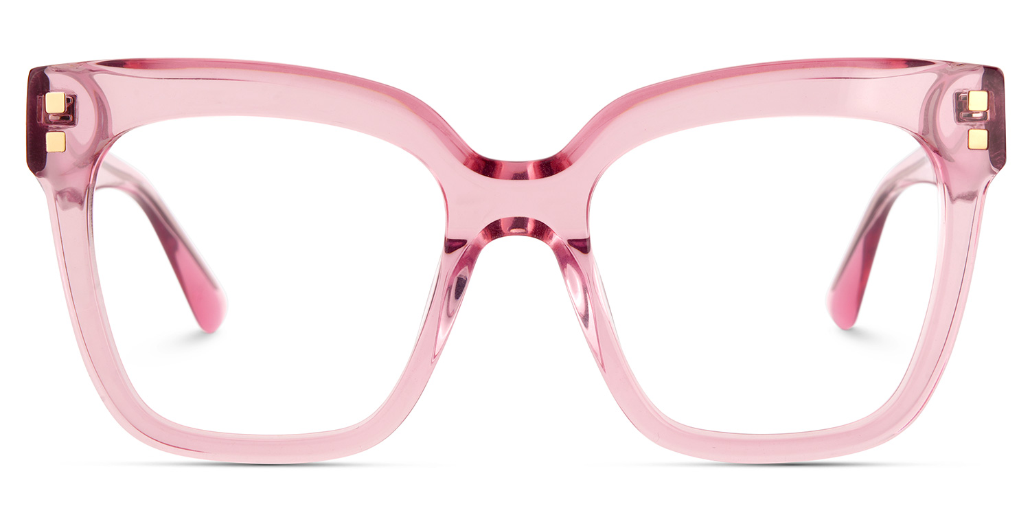 Minguela Square Pink Glasses1