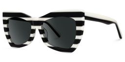 Bernita Geometric Black-White Glasses1