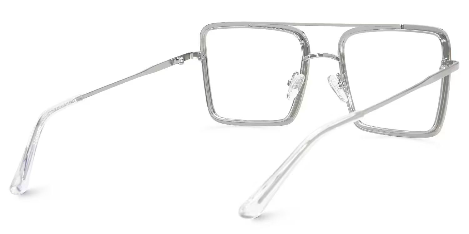 Diva Sparkle Glitter Glasses, Silver Eyeglass Frames5