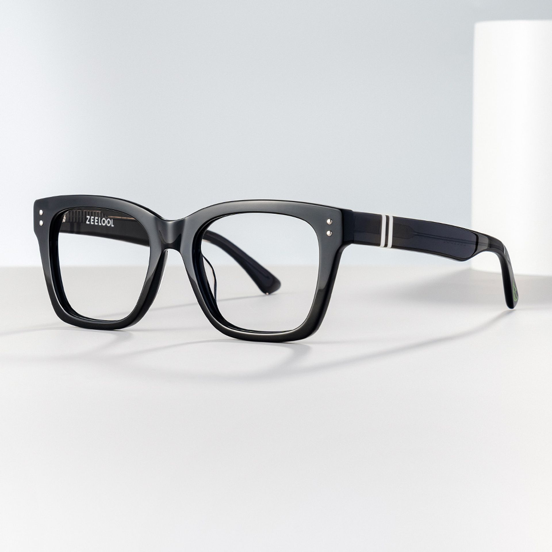Gaydeh Black Glasses With Rectangle Shape | ZEELOOL UK0