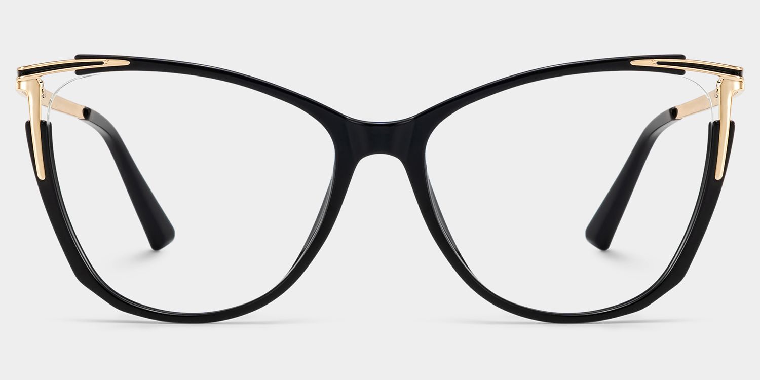 Yomary Black Cateye Frame Glasses | Zeelool Optical2