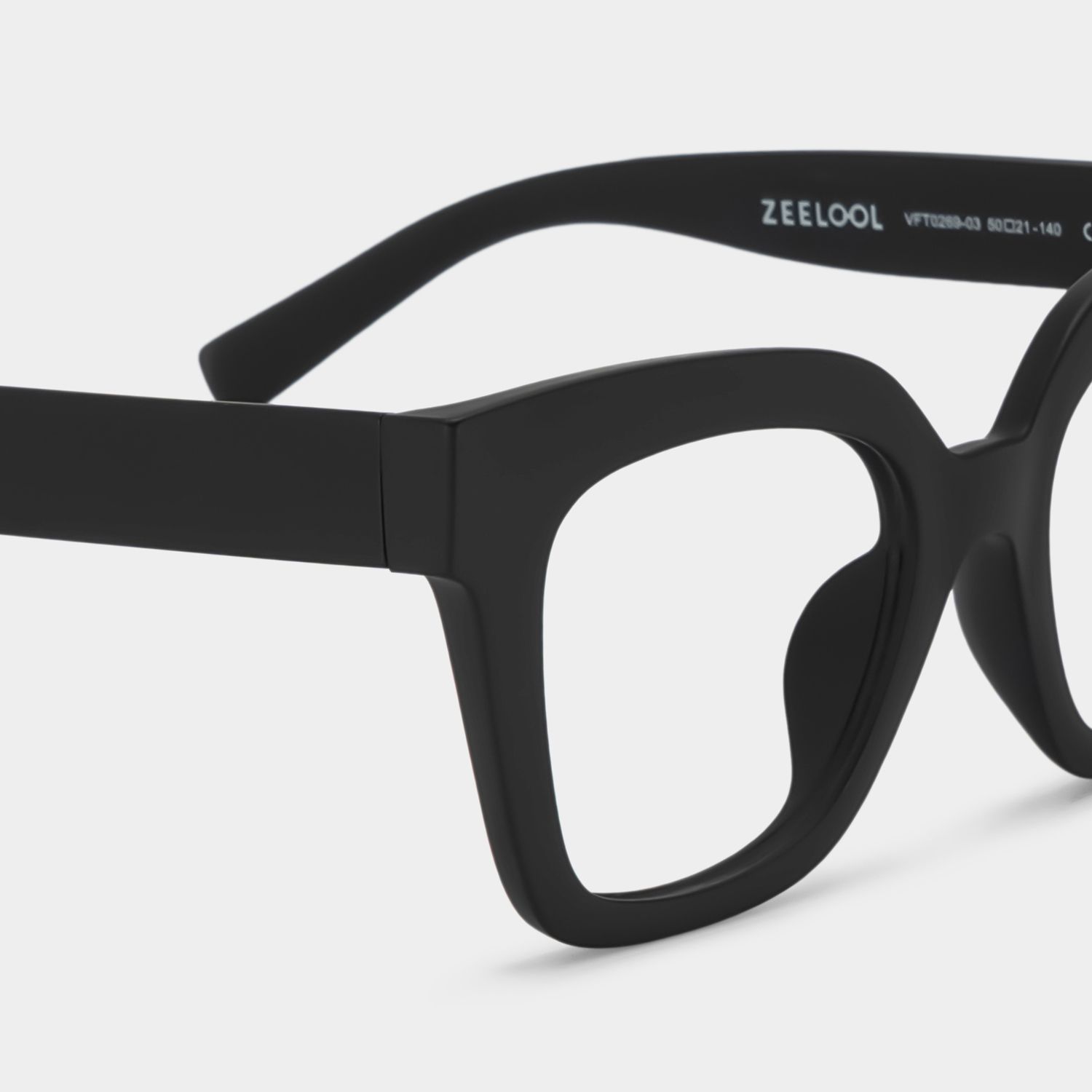 Malcolm Square Matte Black Glasses with Prescription4