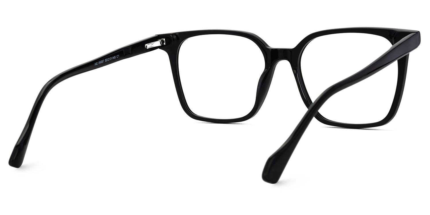 Square Black Acetate Eyeglasses Frames4