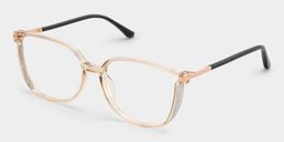 Annalisa Beige Square Glasses2