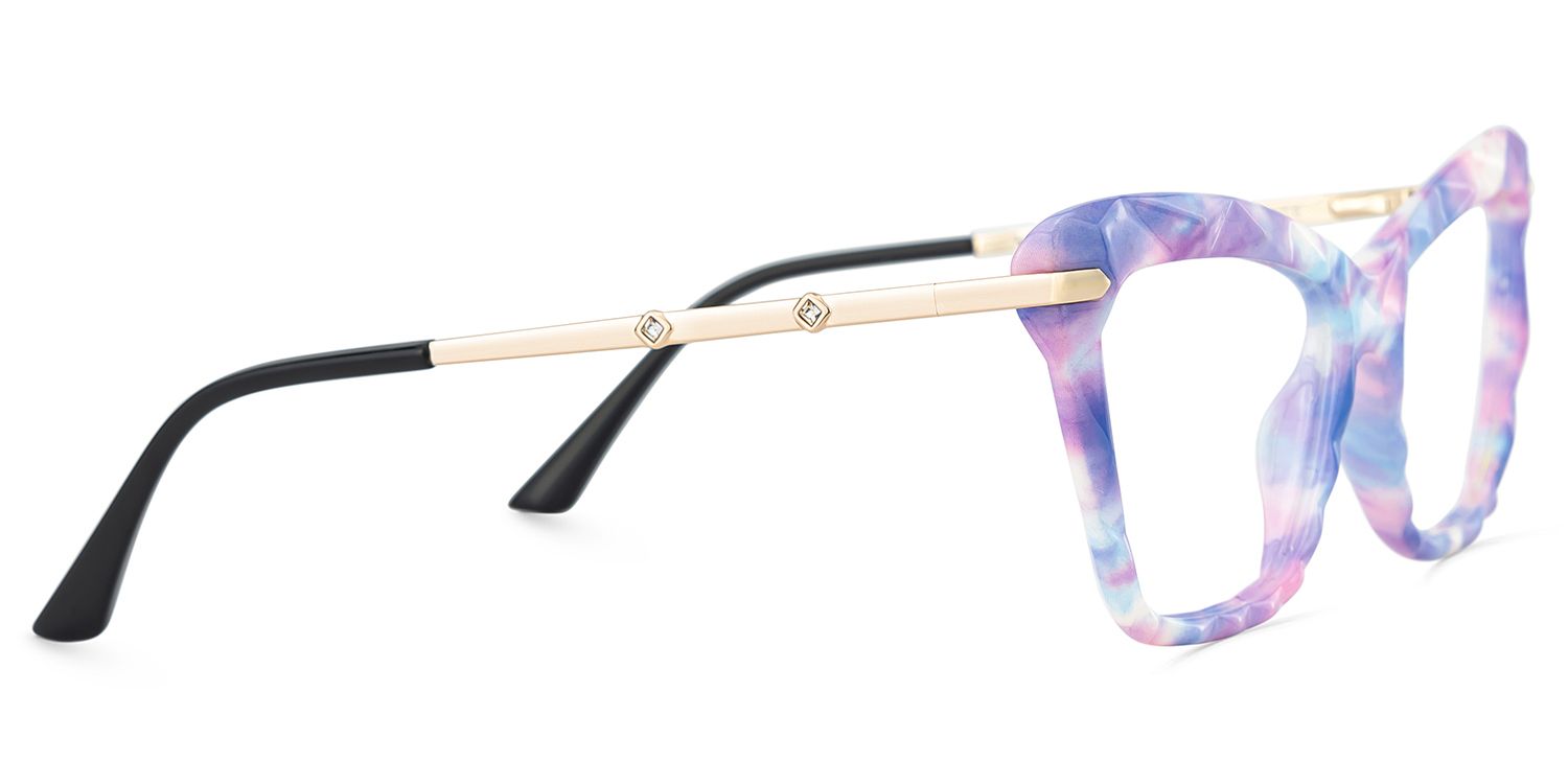 Juliet Cateye Purple TR90 Frame Glasses | ZEELOOL UK4