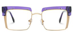 Kiana Square Purple Glasses0