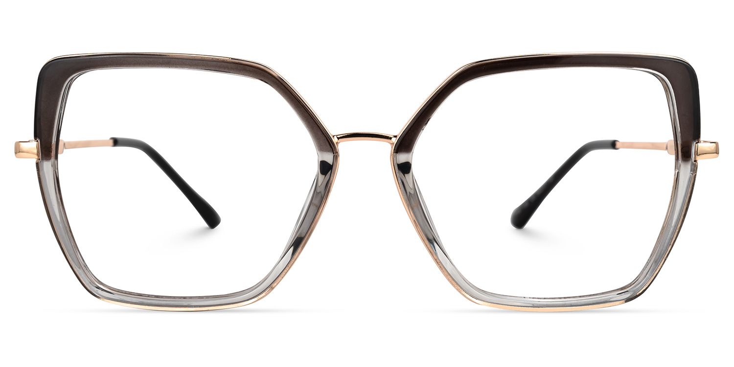 Geometric Keller Two-Tone Glasses deals -Zeelool Glasses0