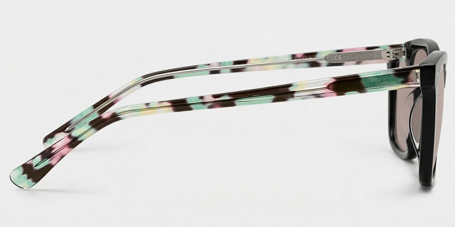 Layla Black Square Nature Eyewear for Woman | ZEELOOL3