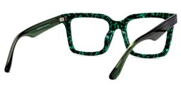 Shernia Square Green-Floral Glasses3