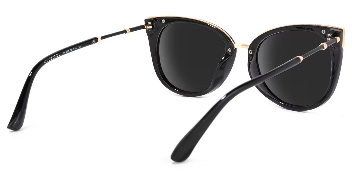 Dalton Cat Eye Black Sunglasses | ZEELOOL UK4