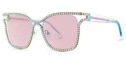 Shine Square Iridescent Sunglasses2