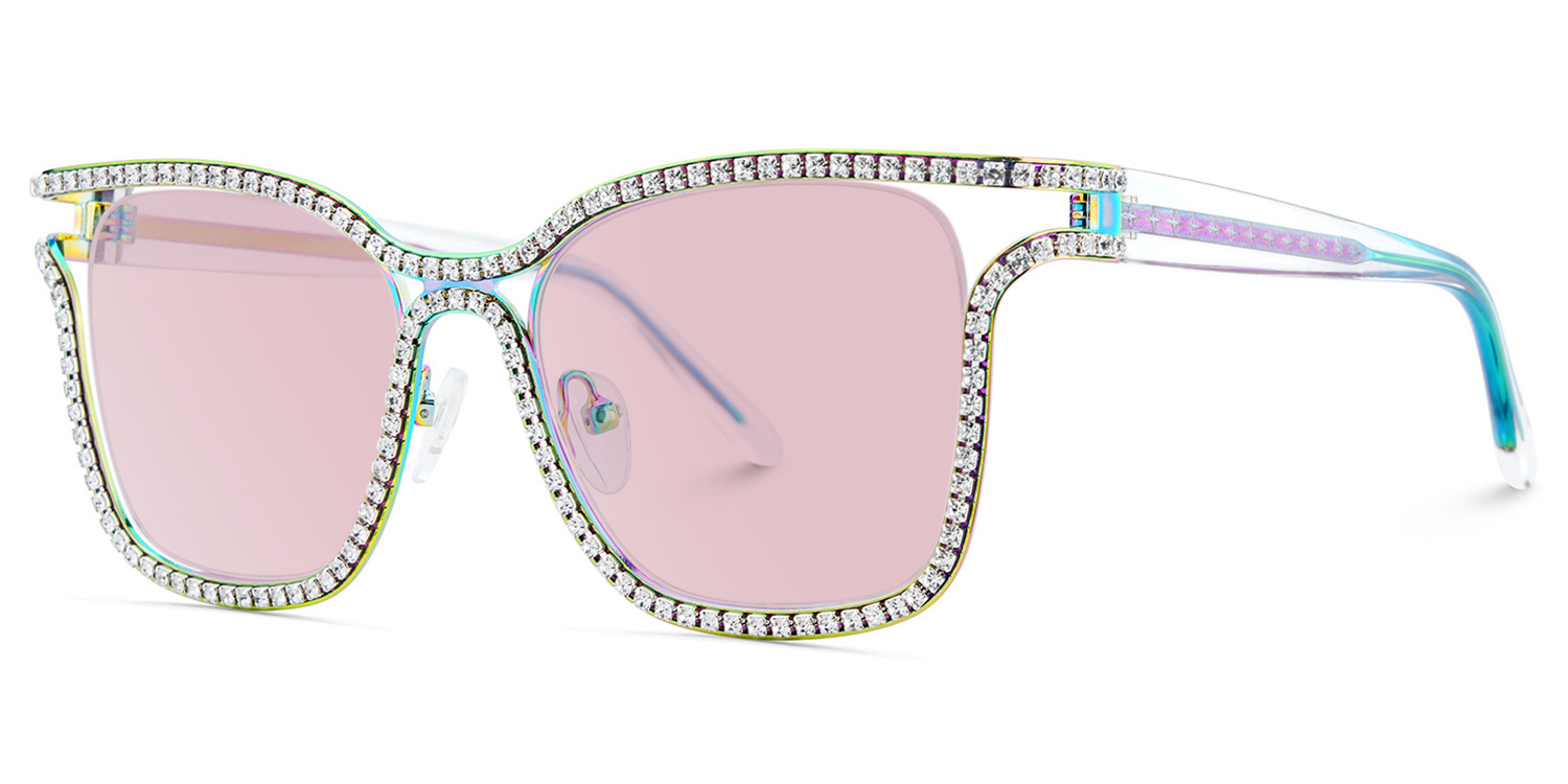 Shine Square Iridescent Sunglasses2