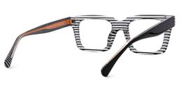 Kirkland Rectangle Black-White Glasses3
