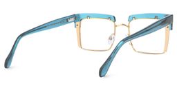 Kiana Square Blue Glasses3