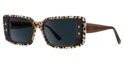 Gleam Leopard Rectangle Sunglasses2