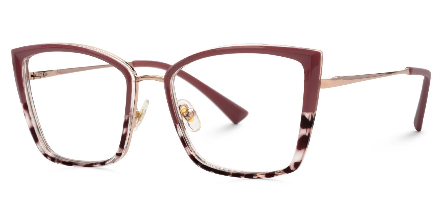 Mariie Butterfly Red Full-Frame Glasses | ZEELOOL UK1
