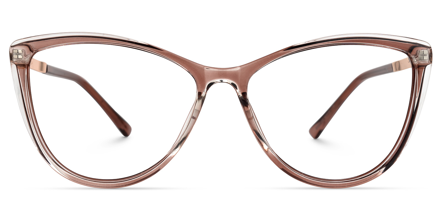 Cateye Pryor Brown Glasses deals -Zeelool Glasses0